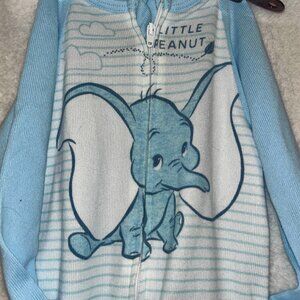 Disney Baby Dumbo Toddler 2 Pack Sleeper Full-Zip Footed PJ's 18mo